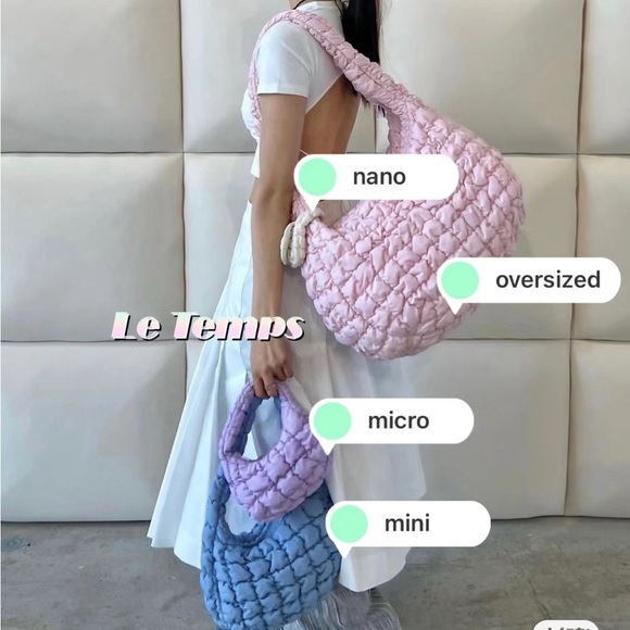 COS Mini Quilted Bag - Blue - Picture 6 of 6